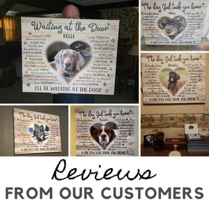 Customized Pet Memorial Canvas Prints, Pet Bereavement Gifts, Multiple Poem Personalized Poster