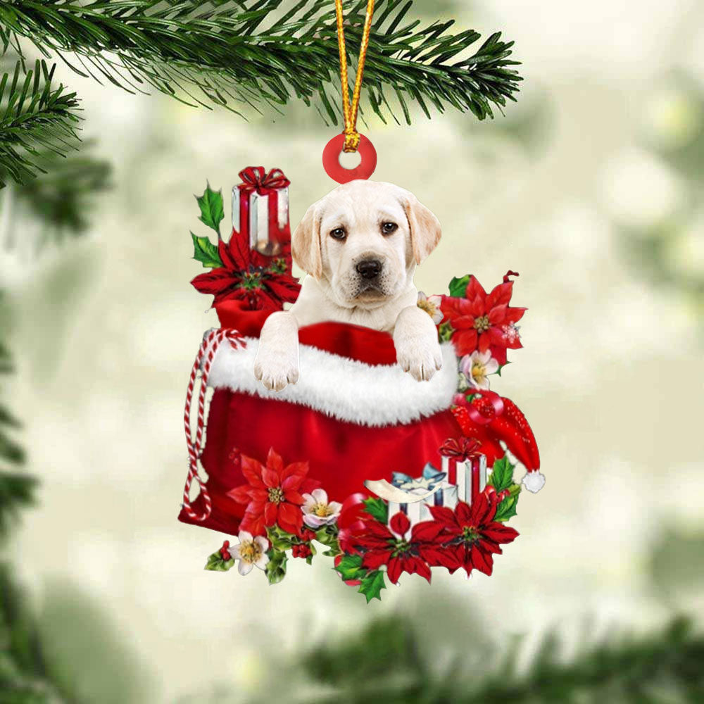 Labrador Retriever08 In Gift Bag Christmas Ornament