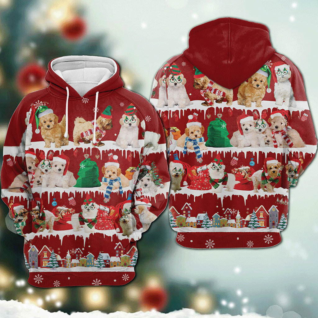 Maltipoo - Snow Christmas - 3D Hoodie