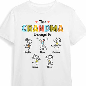 Personalized Grandma Drawing T Shirt