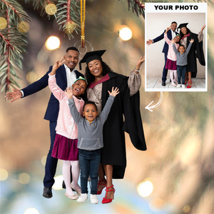 Personalized Graduation Upload Photo Christmas Ornament