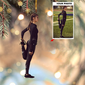 Personalized Jogging/Running Upload Photo Christmas Ornament