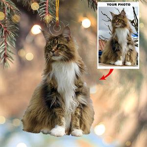 Personalized Pet Upload Photo Christmas Ornament-Gift For Pet Lovers