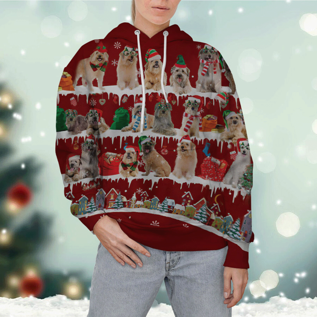Pyrenean Shepherd - Snow Christmas - 3D Hoodie