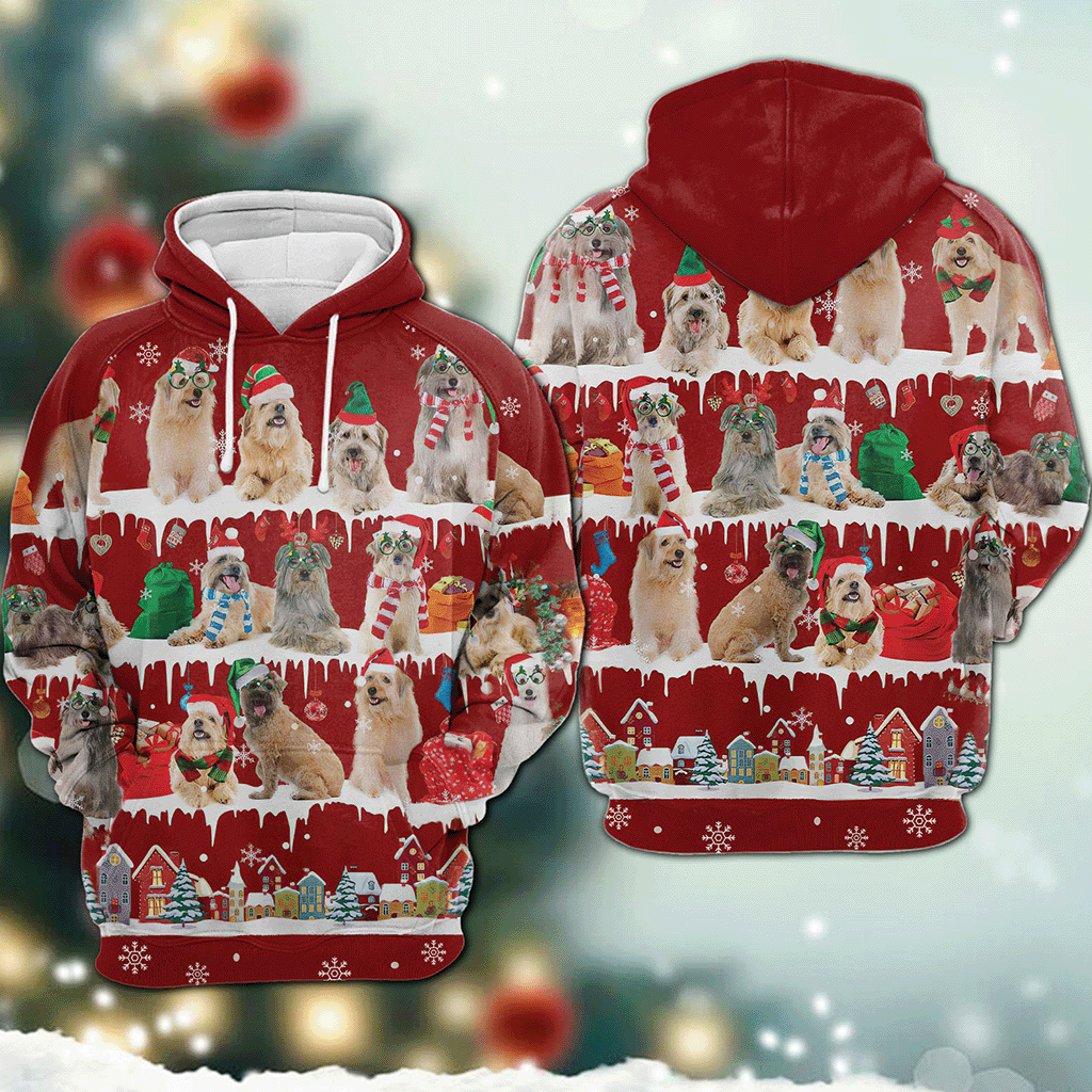 Pyrenean Shepherd - Snow Christmas - 3D Hoodie