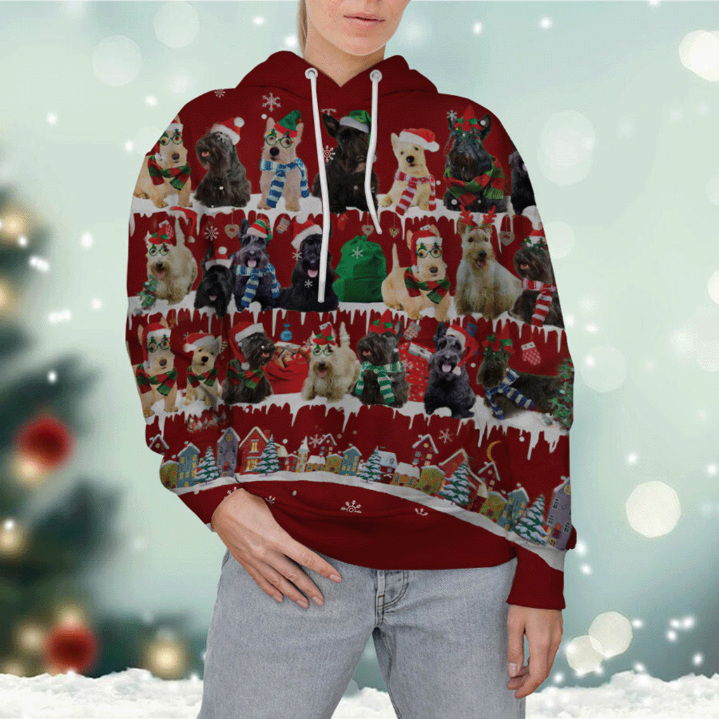 Scottish Terrier - Snow Christmas - 3D Hoodie