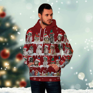 Shih Tzu - Snow Christmas - 3D Hoodie
