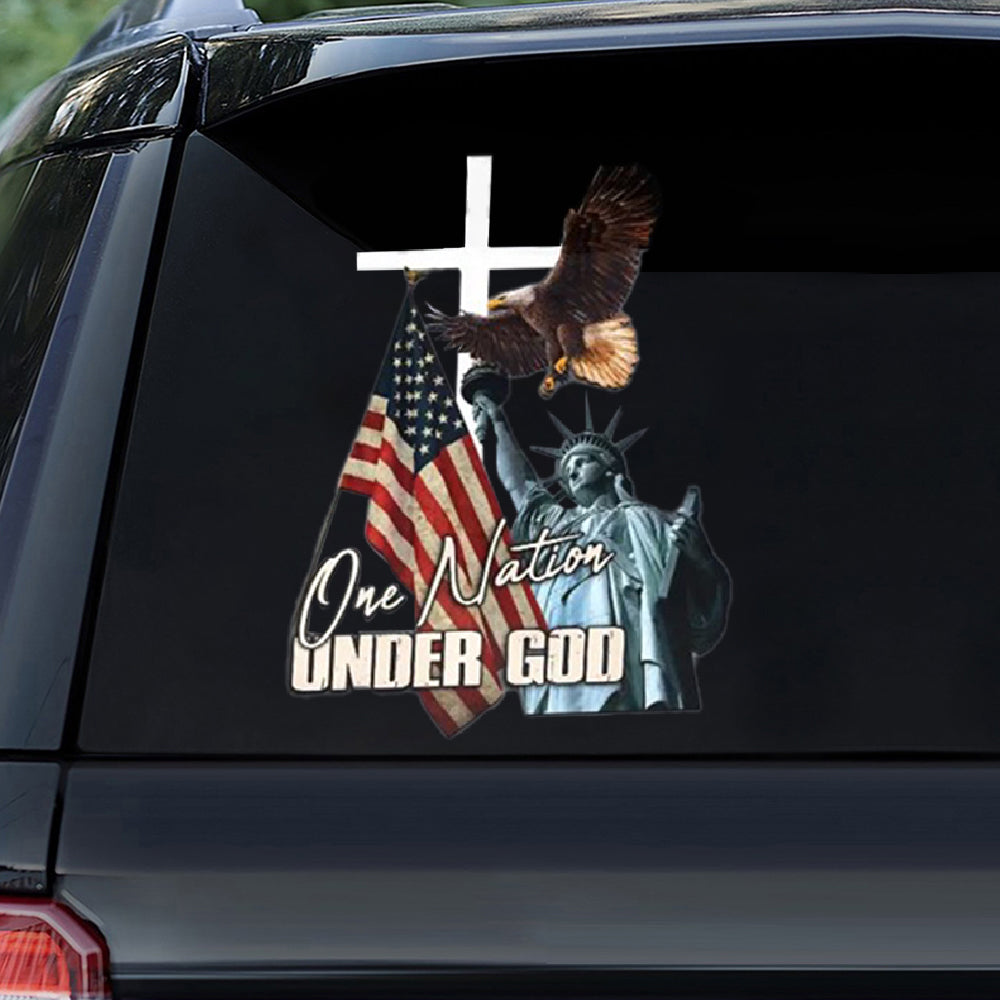 One Nation Under God Car Sticker
