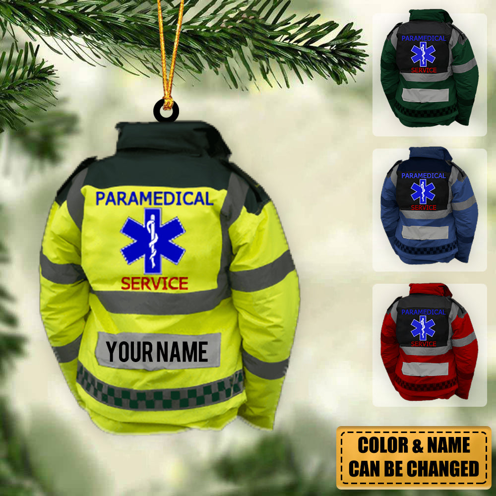 Personalized Paramedic Uniform Christmas Ornament