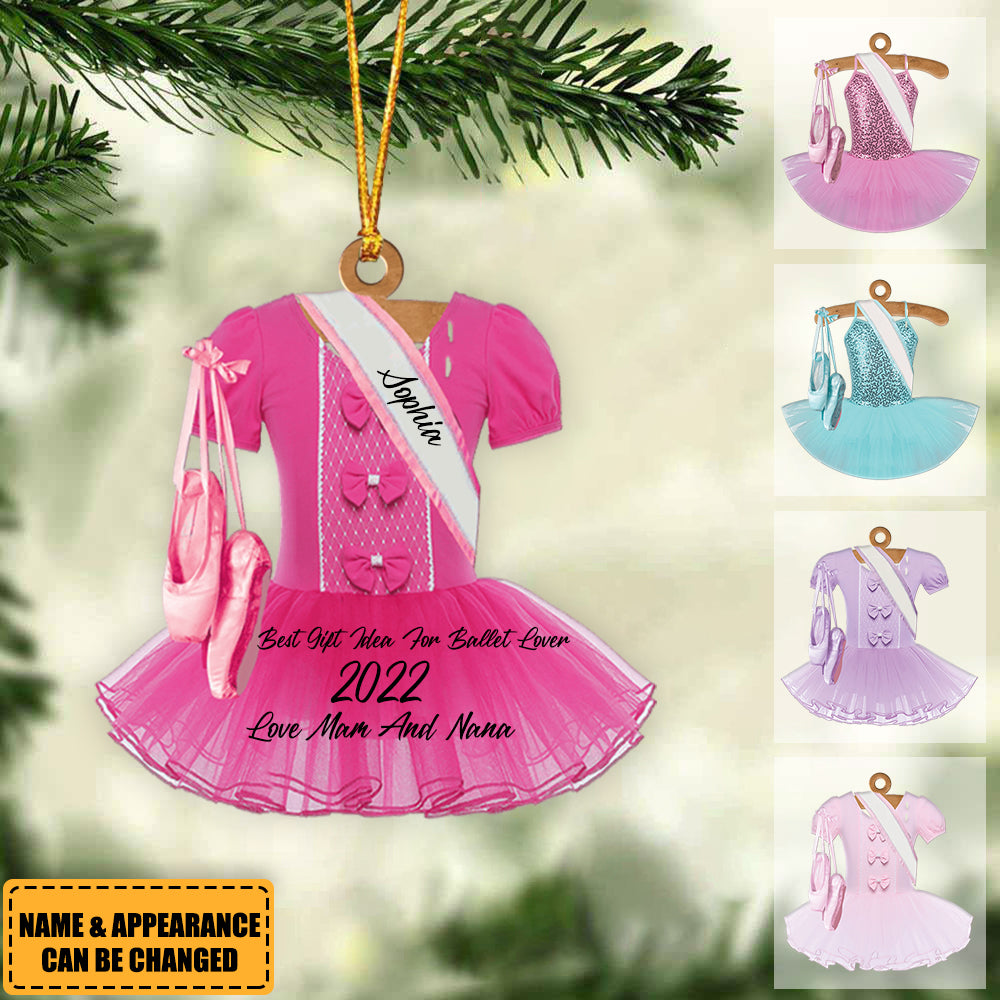 Ballet Dance Dress Christmas Ornament - Great Gift Idea For Ballet Lover