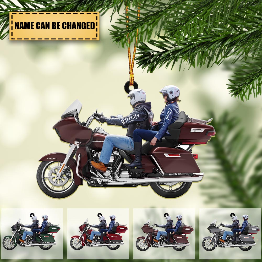 2024 New Release Personalized Biker Couple Ultra Limited Motorcycle Ornament