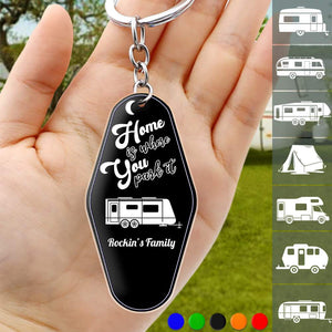 Happy Campers Camping Acrylic Keychain