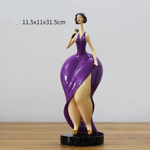 Beautifully plump woman Resin Crafts Beautiful woman sculpture Abstract art home decoration
