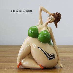 Beautifully plump woman Resin Crafts Beautiful woman sculpture Abstract art home decoration