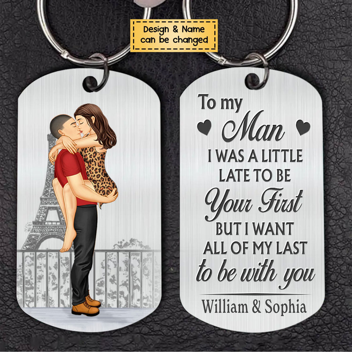 I Promise To-Personalized Stainless Steel Keychain - Gifts For Couple